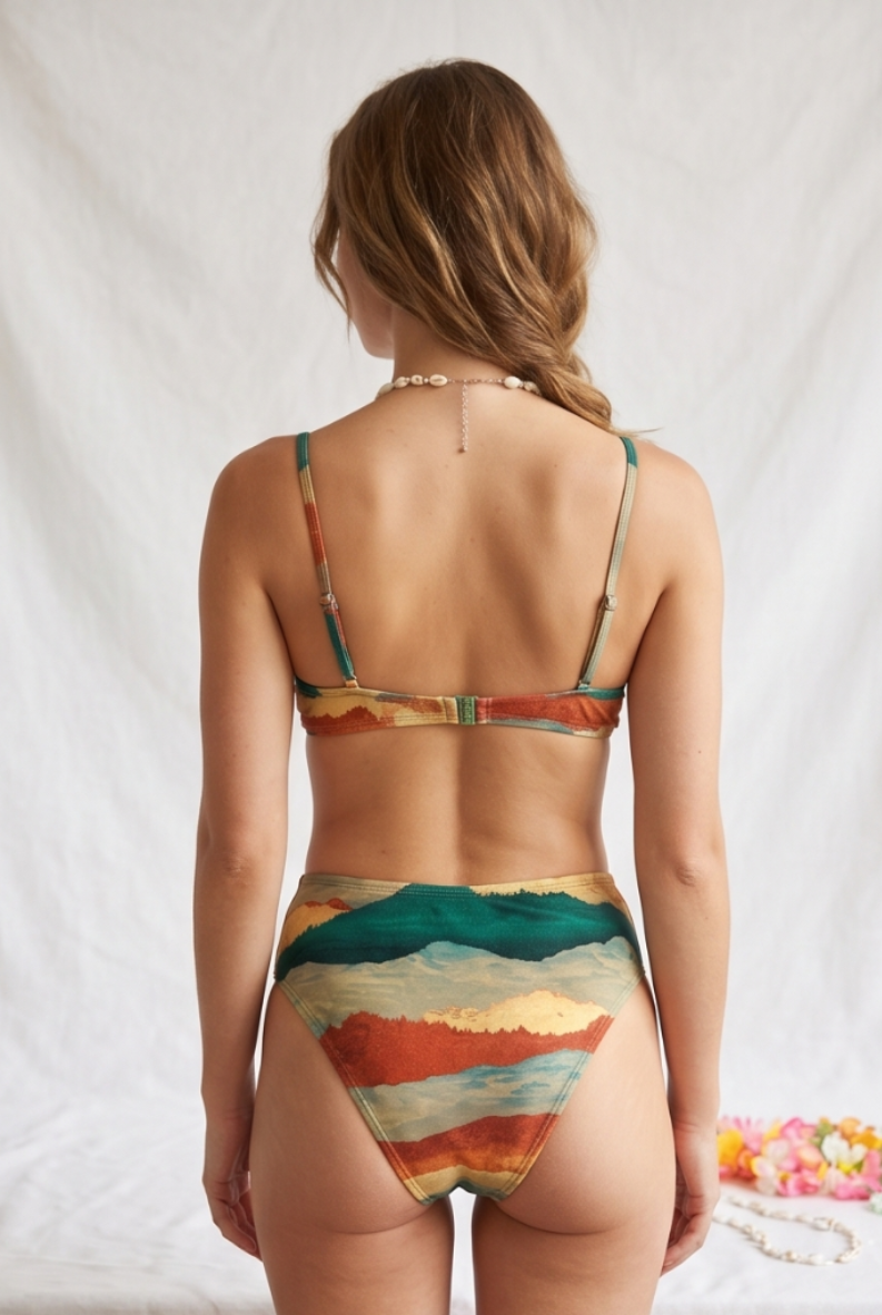 Solstice Curve Bikini Set — Desert Mirage