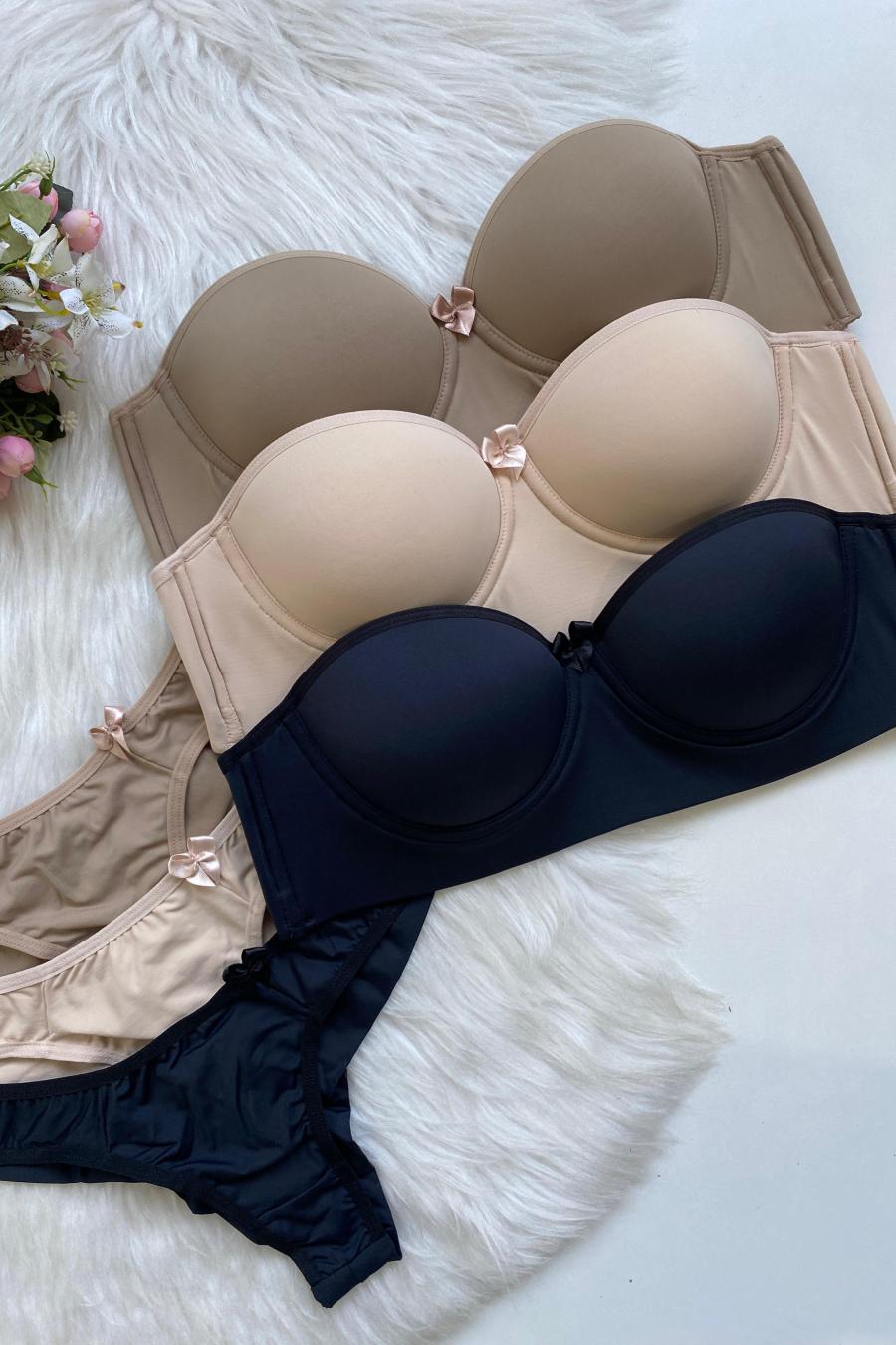 Noir Sculpt Strapless Set -  Lingerie Collection