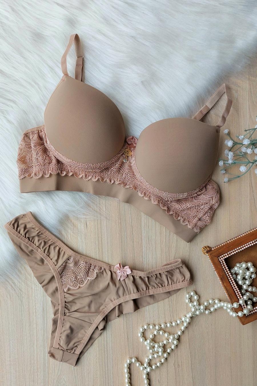 Essentia Lace Accent Set -  Lingerie Collection