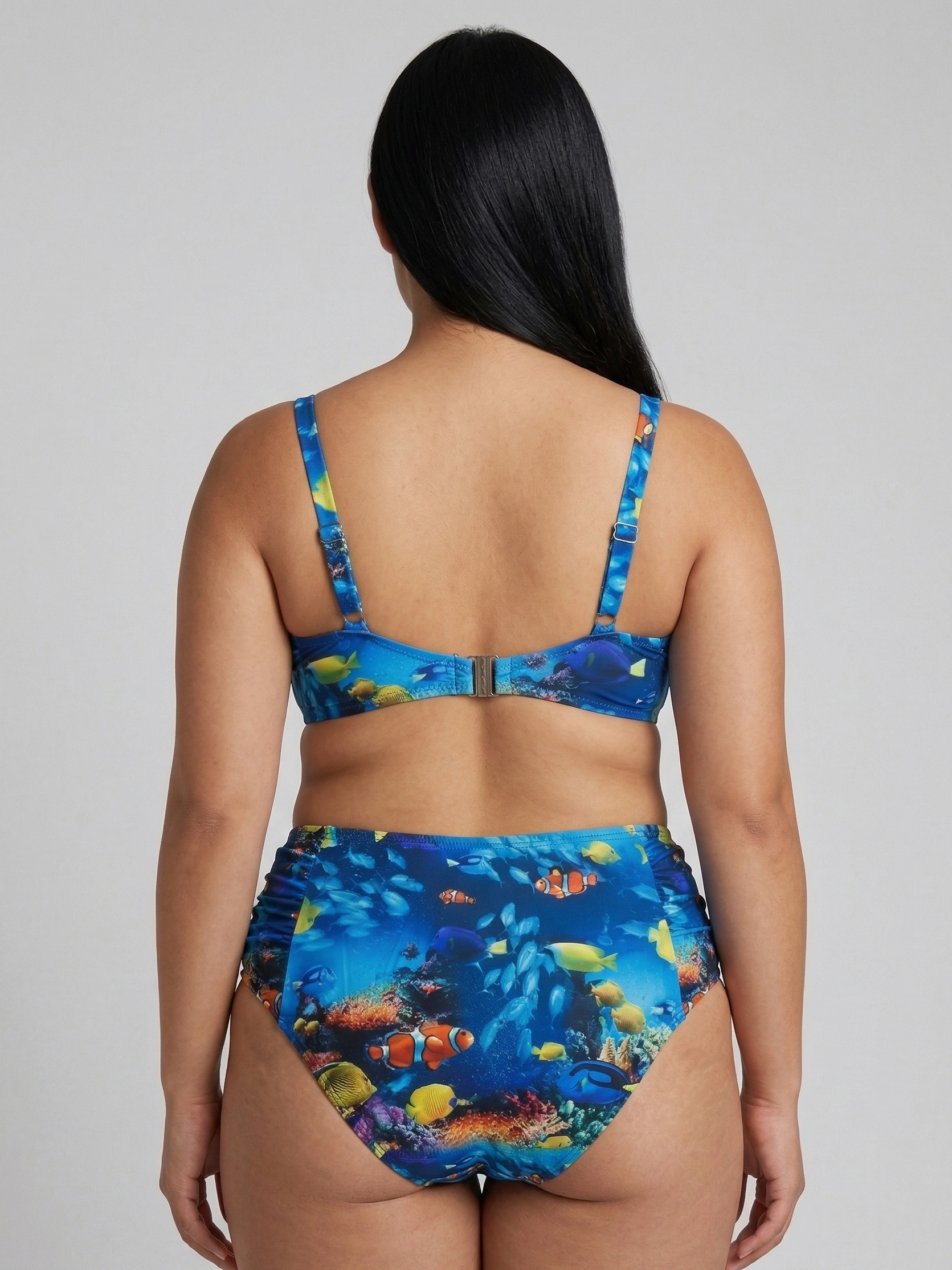Azure Reef Curve Bikini Set