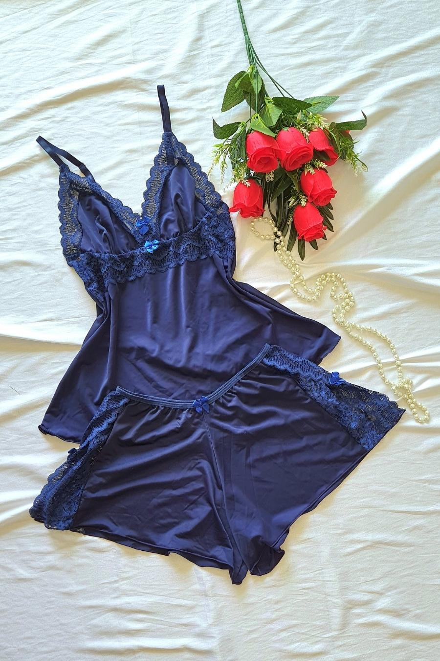 Velvet Kiss Babydoll Set -Plus Size