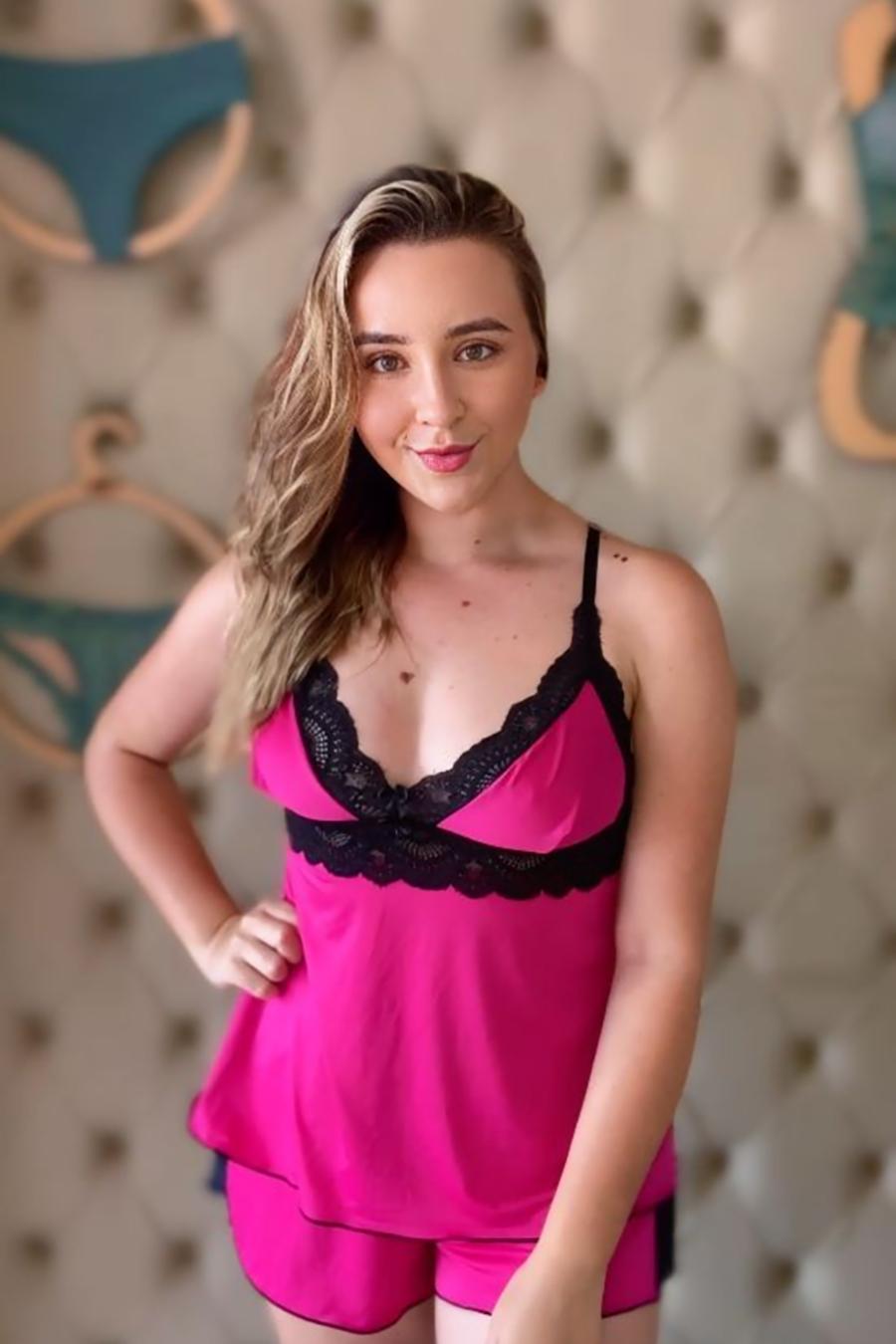 Velvet Kiss Babydoll Set -Plus Size