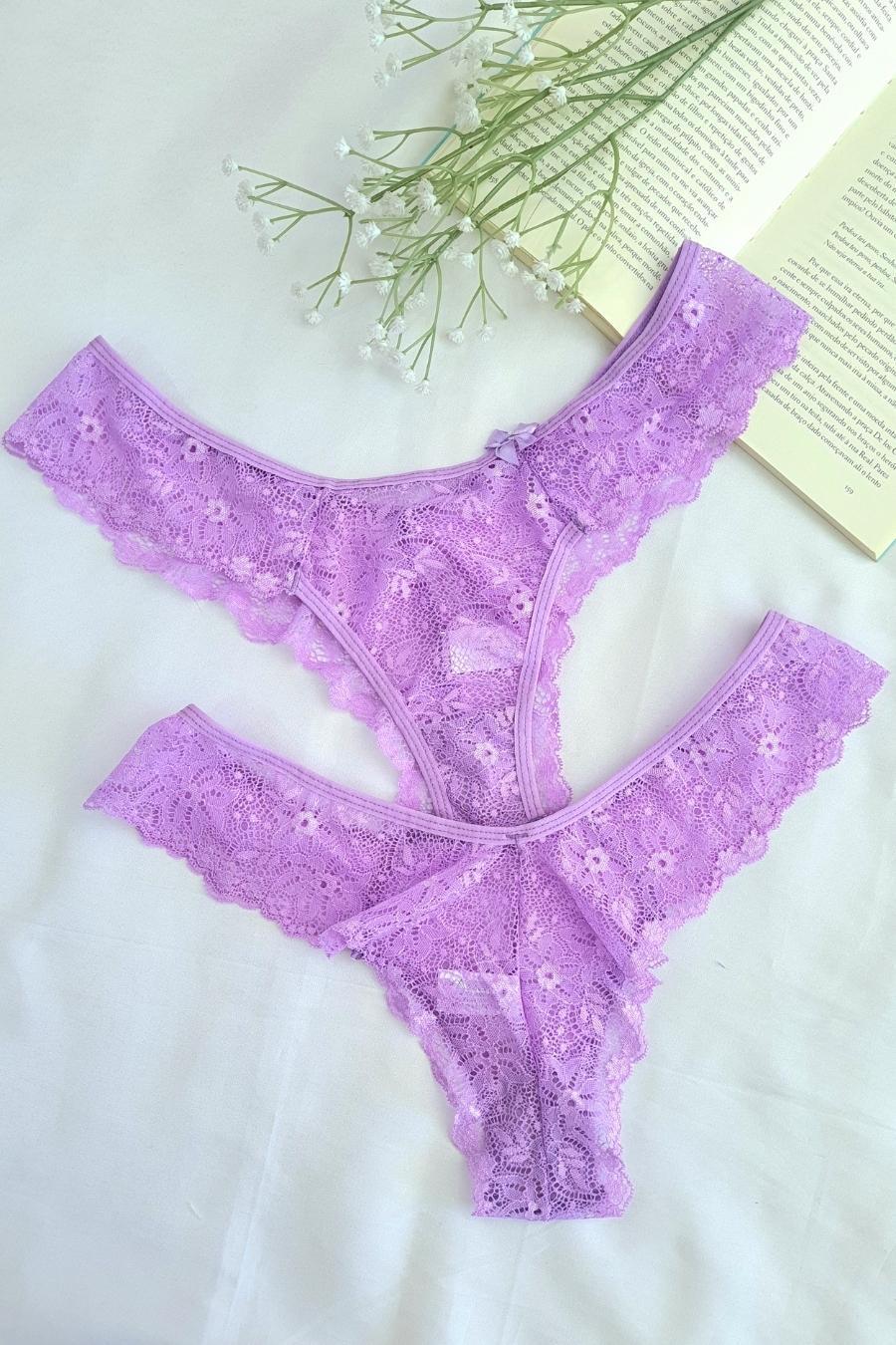 Floral Lace Double Thong Panty - Panties Collection