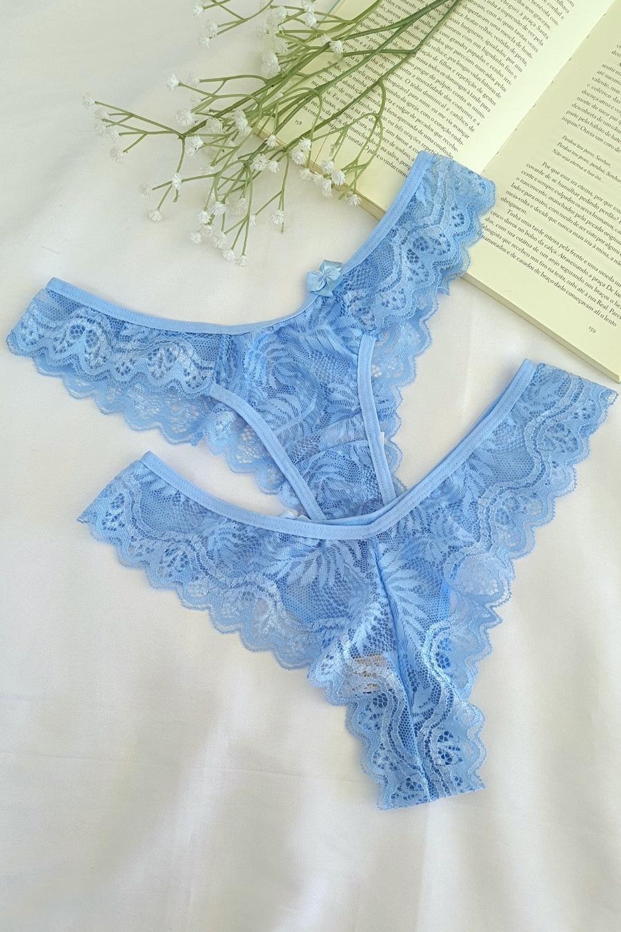 Floral Lace Double Thong Panty - Panties Collection