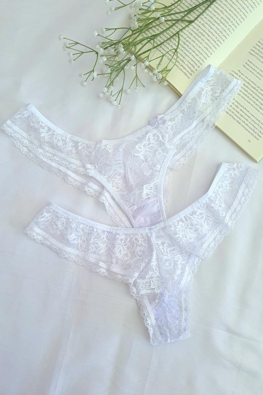 Floral Lace Double Thong Panty - Panties Collection