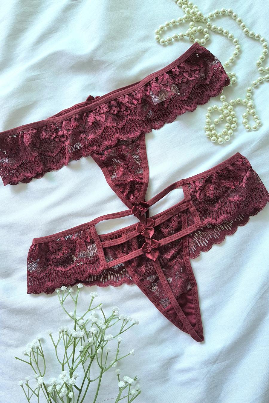 Lace Desire Thong Panty -  Panties Collection