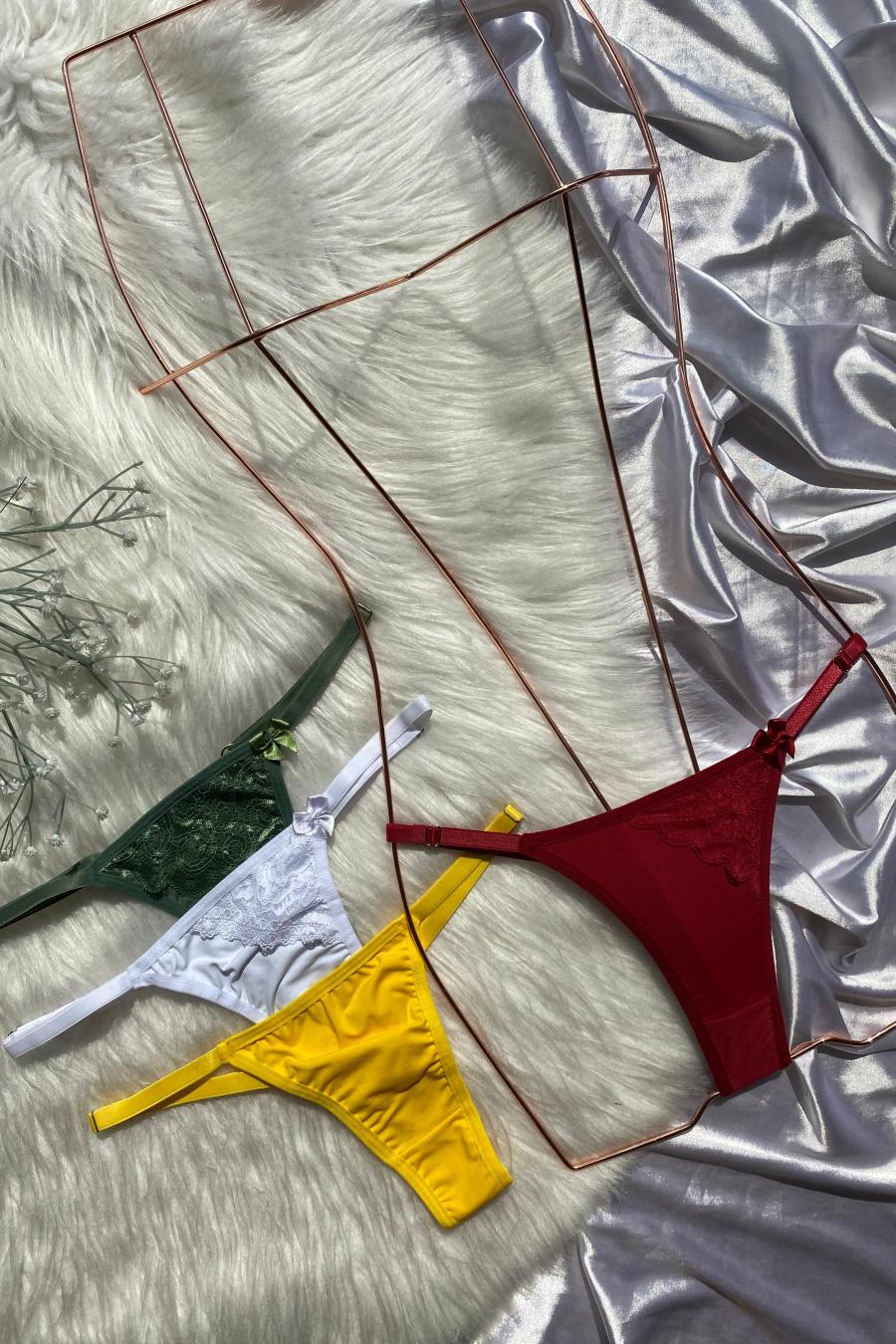 Adjustable Microfiber Thong - Panties Collection