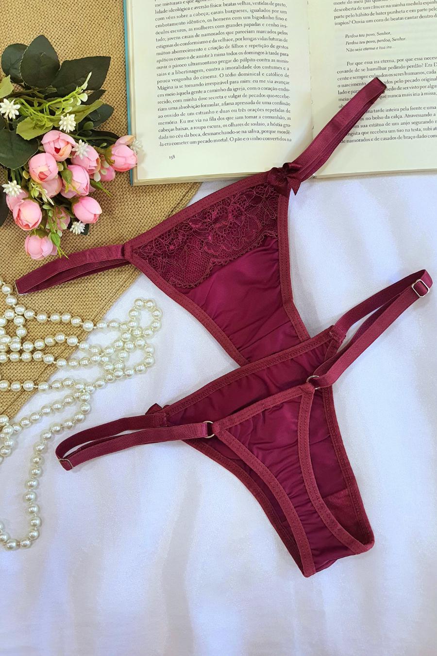 Adjustable Microfiber Thong - Panties Collection