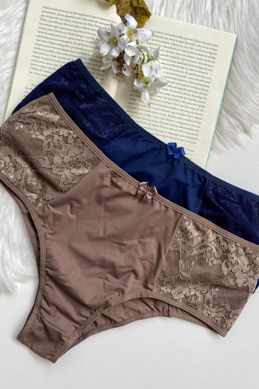 Wide Side Lace Microfiber Panty – Elegance - Panties Collection