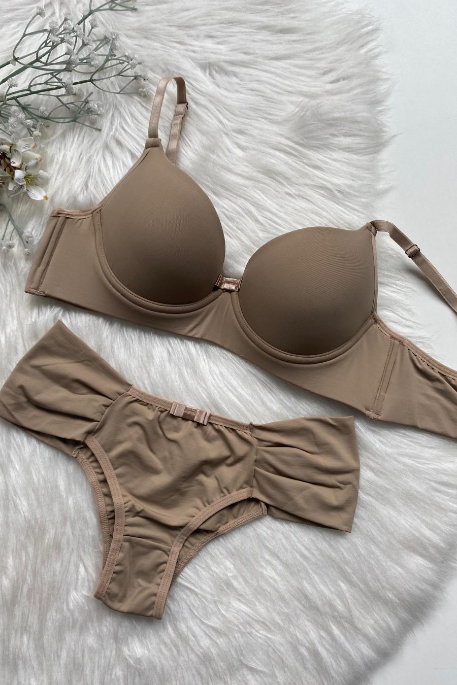Velvet Touch Foam Base Bra Set -  Lingerie Collection