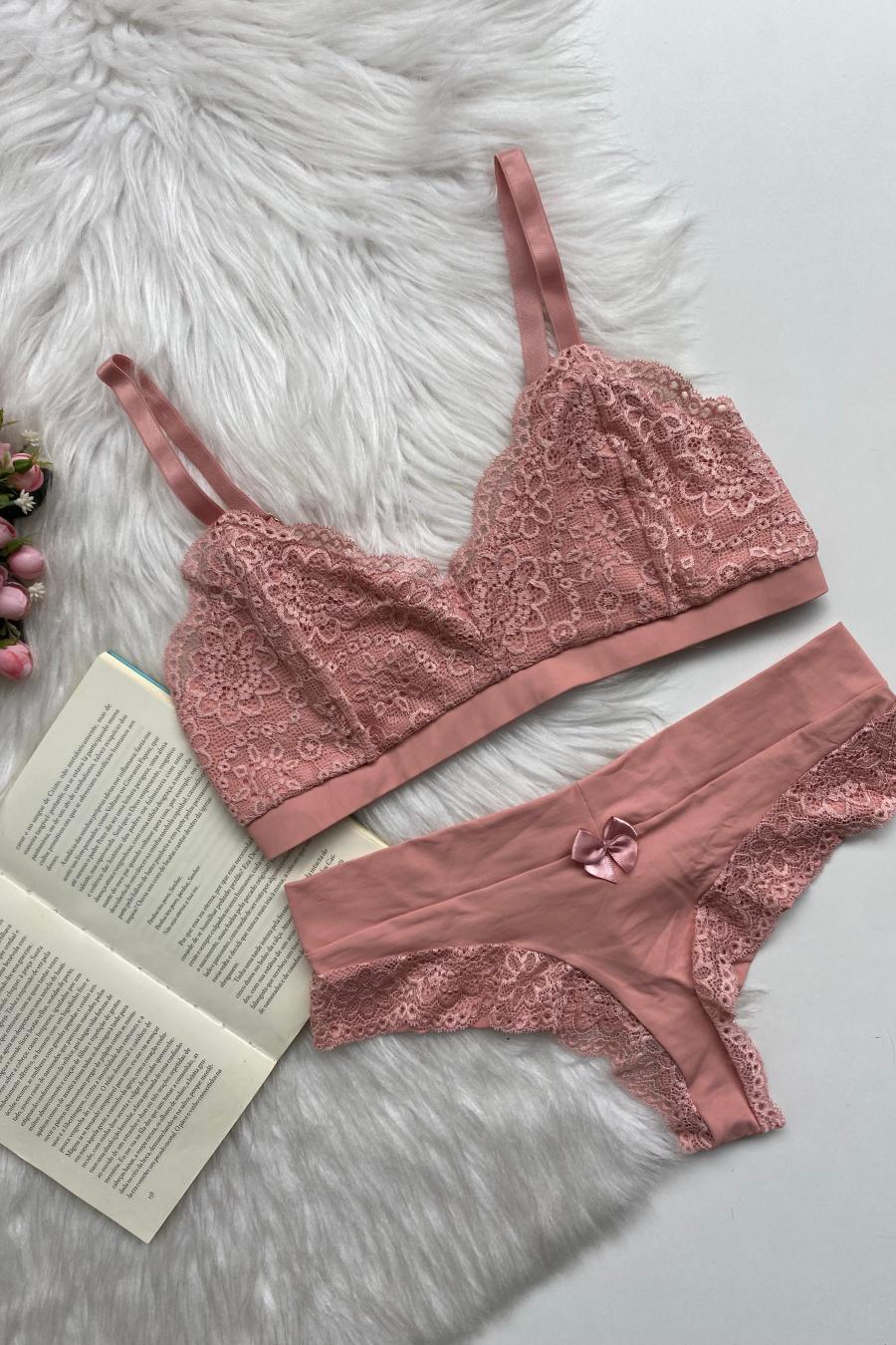 Blush Grace Lace Set -  Lingerie Collection