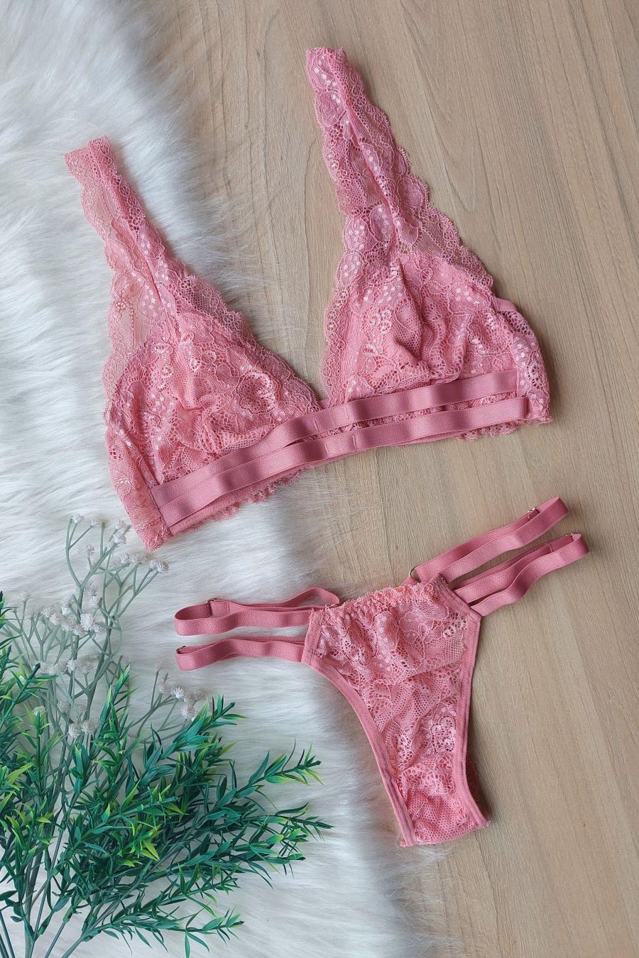 Lace Soft Bralette Set -  Lingerie Collection
