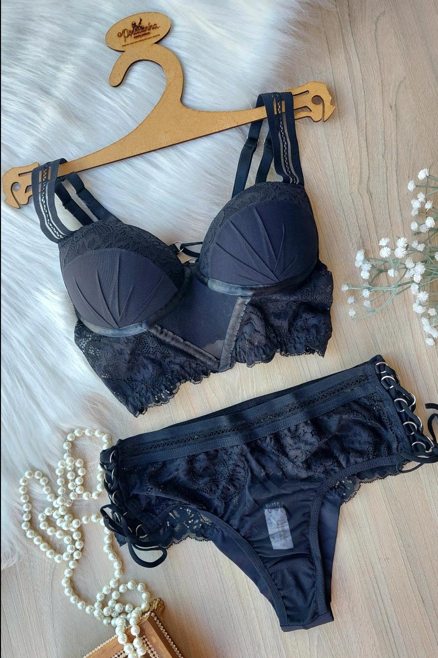 Seraphine Lace Tulle Set -  Lingerie Collection
