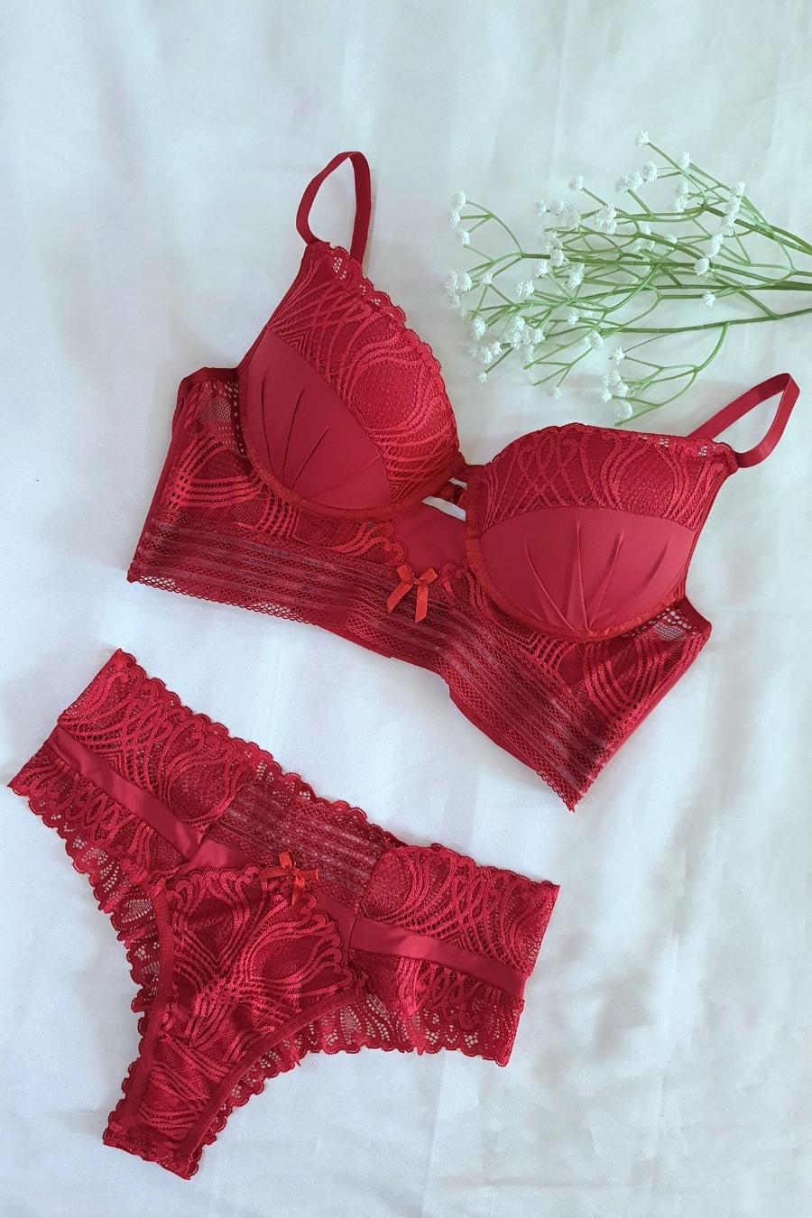 Zivelle Bordeaux Lace Set