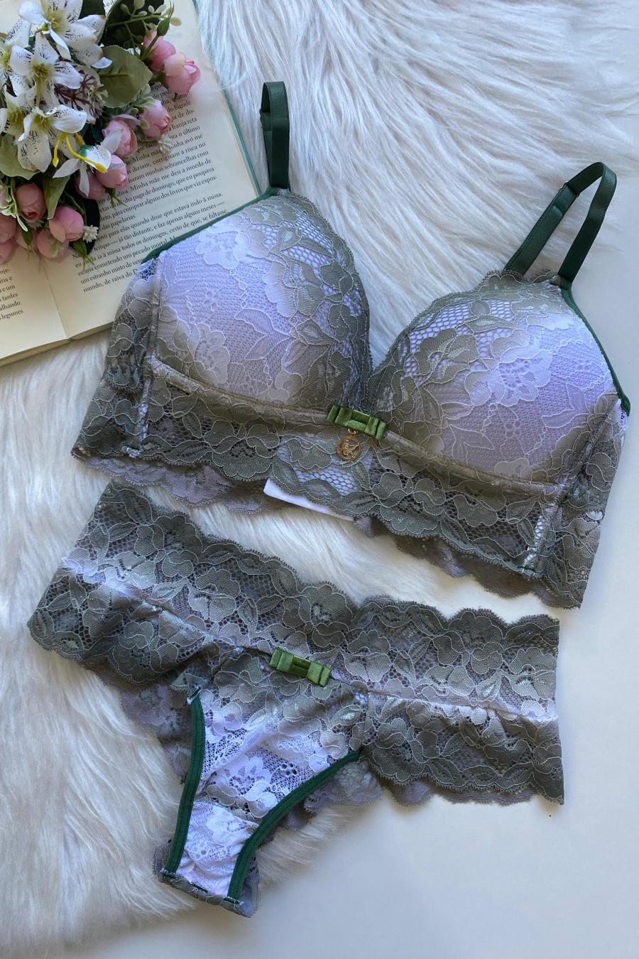 Luxury Lace Set with Padding -  Lingerie Collection