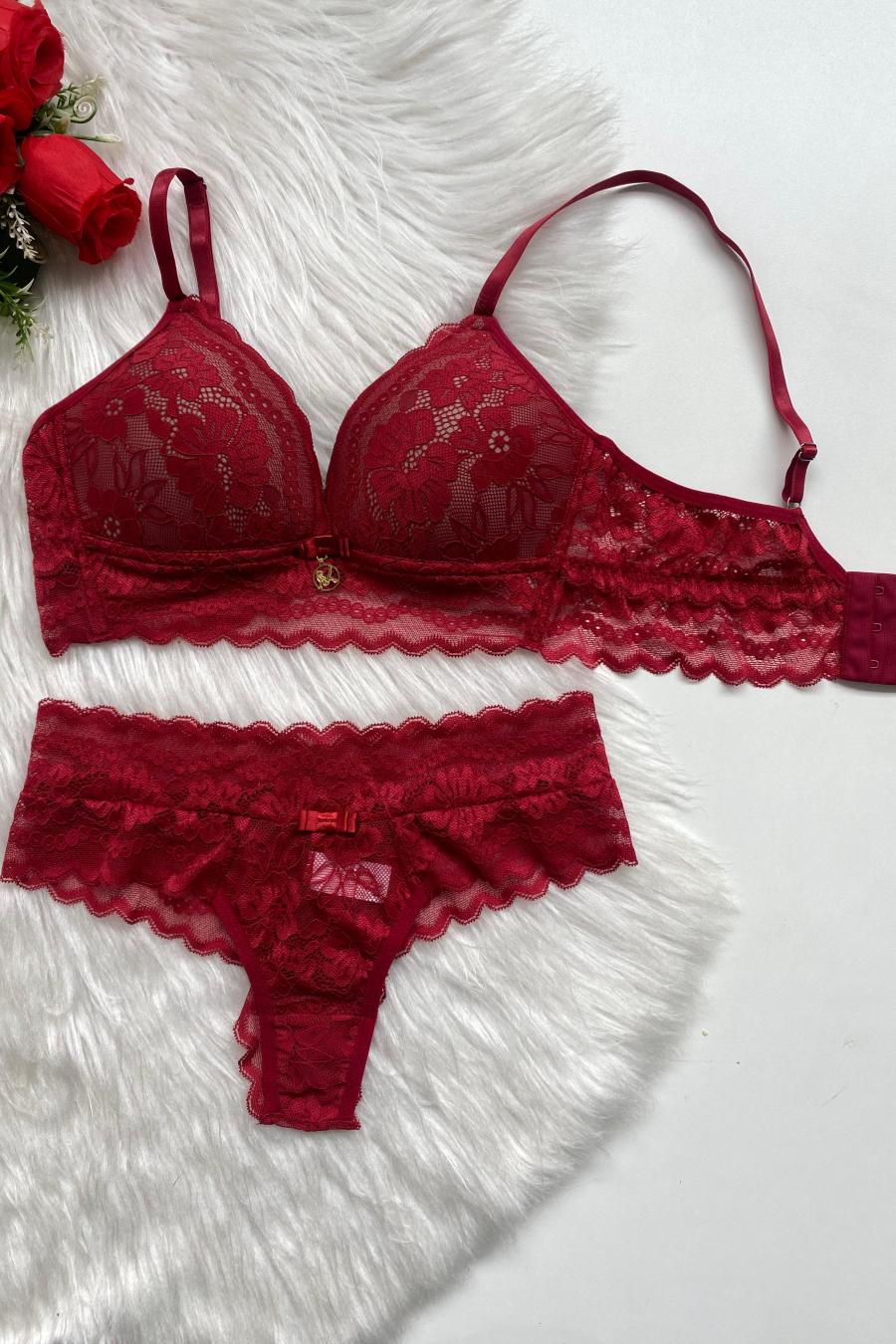 Luxury Lace Set with Padding -  Lingerie Collection