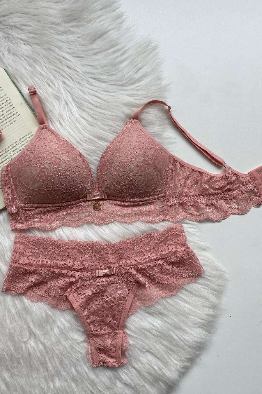 Luxury Lace Set with Padding -  Lingerie Collection