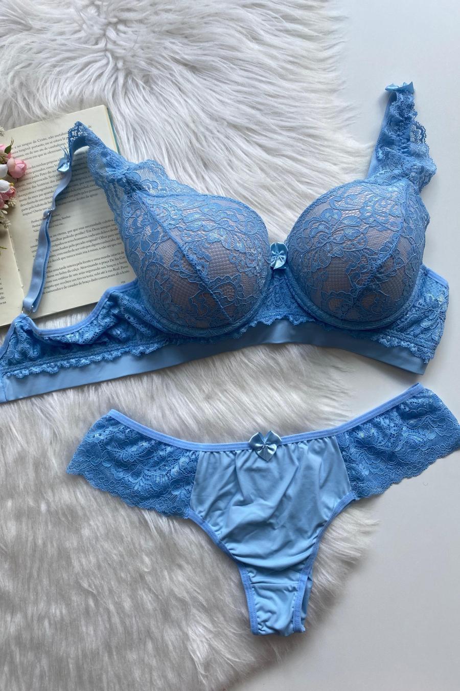 Celeste Lace Plus-Size Bra & Panty Set - Plus Size