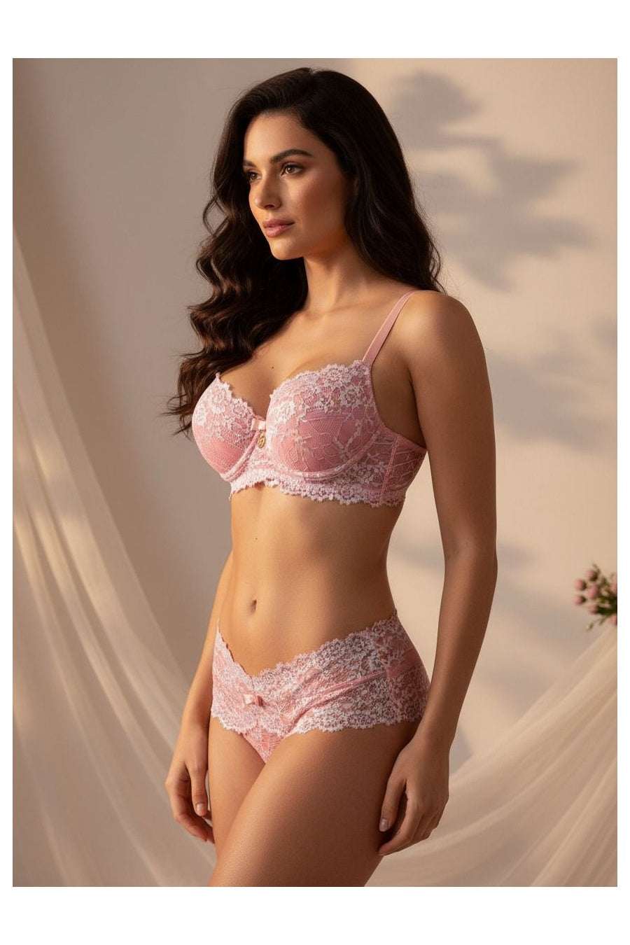 Midnight Fleur Lace Set